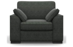 Heart of House Lincoln Fabric Chair - Pewter